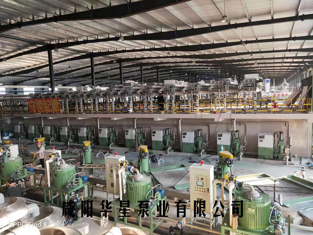 電瓷行業咸陽柱塞泵使用現場